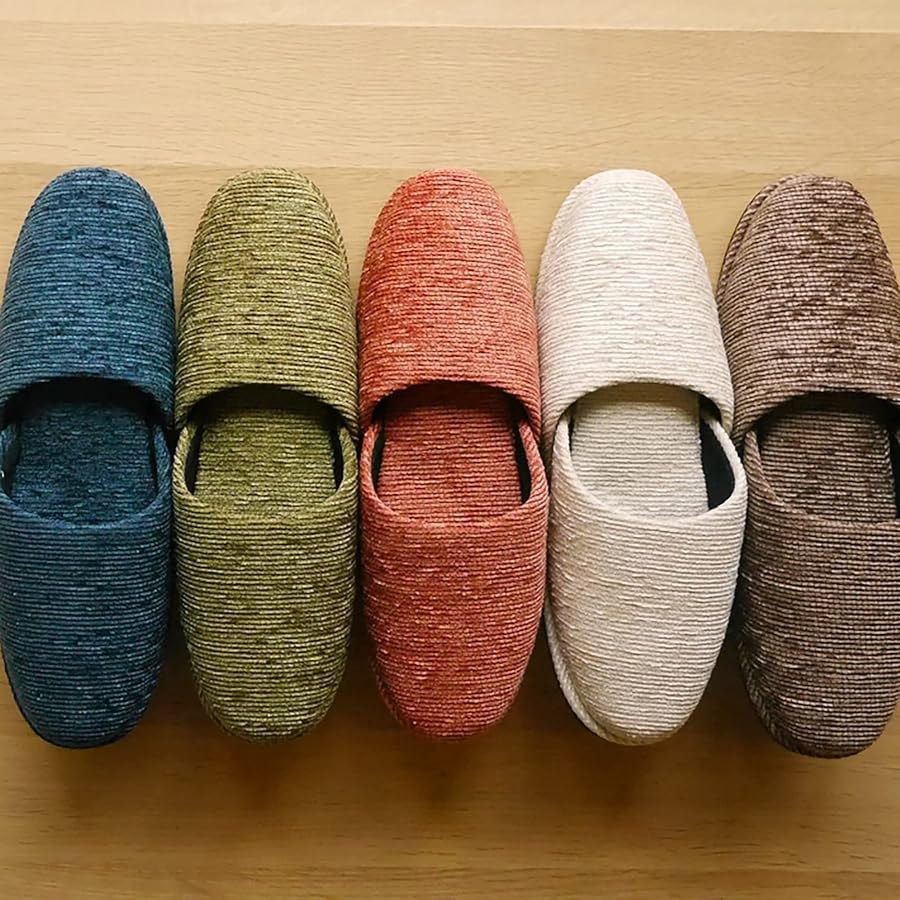 Amazon | [Rechteckig] 5足セット【おしゃれな来客用スリッパ 5